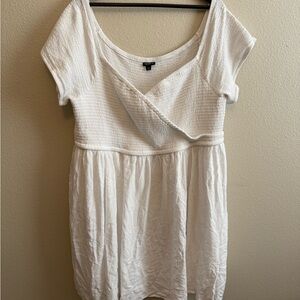 Torrid White Textured Dress